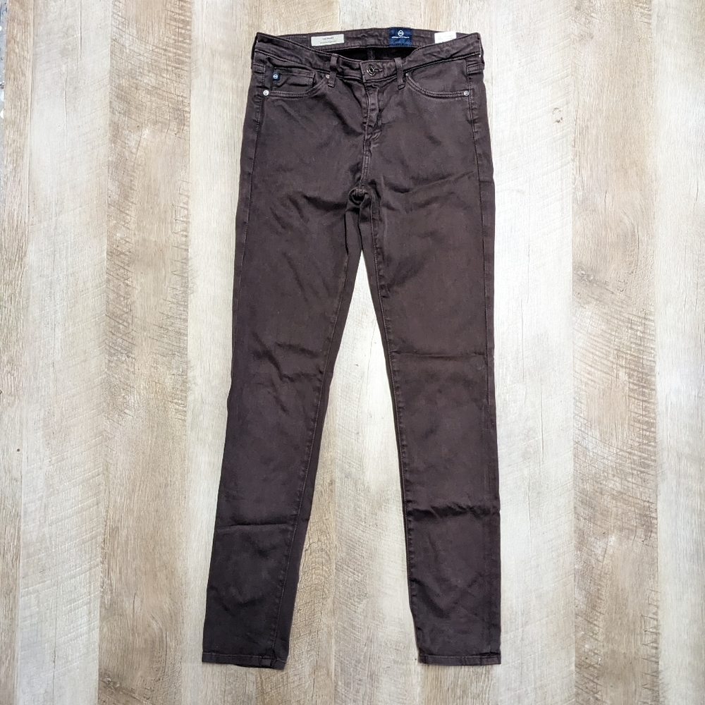Adriano Goldschmied the Prima mid rise Cigarette Brown Skinny Jeans